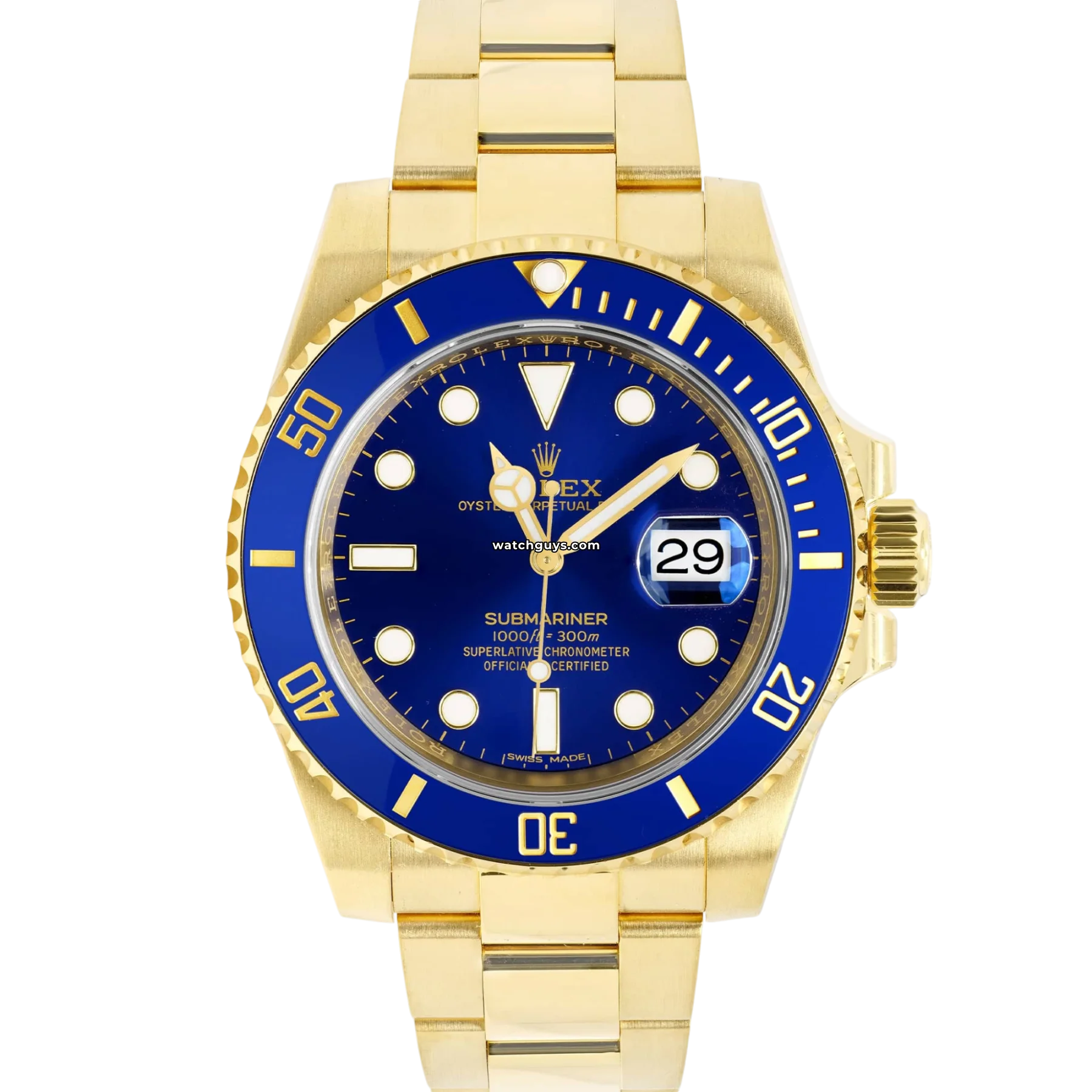 The Most Elegant Rolex Watches Are Here –Rolex Submariner 116618LB Blue