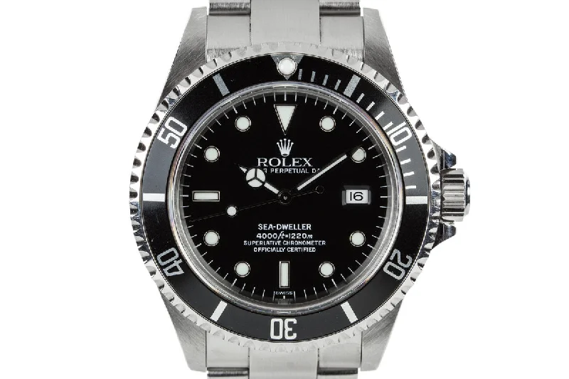 Rolex Watches: The Art of Swiss Watchmaking –1999 Rolex Sea-Dweller 16600 SWISS Only Dial