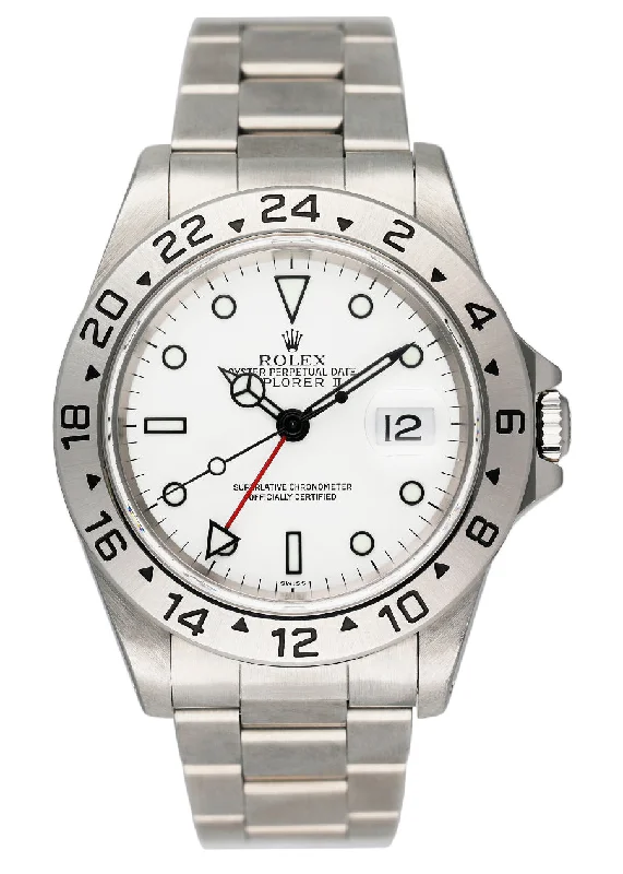 Explore the World of Rolex Watches Today –Rolex Explorer II 16570 White Dial Mens Watch Box Papers