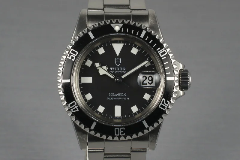 Find Classic Rolex Timepieces Today –1976 Tudor Submariner 9411/0 Snowflake with Box and Papers