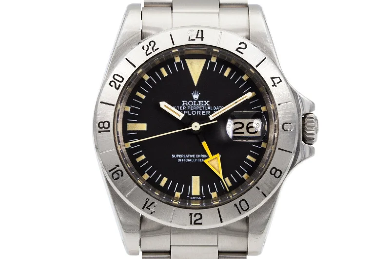 Shop Rolex Watches for Iconic Style –1972 Rolex Explorer II 1655 Mark I Dial