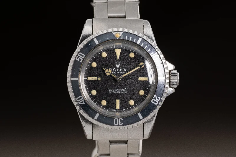 Luxury Rolex Watches to Complete Your Look –1967 Rolex Submariner 5513 Meters 1st Dial Creamy Hands & Lume Plots