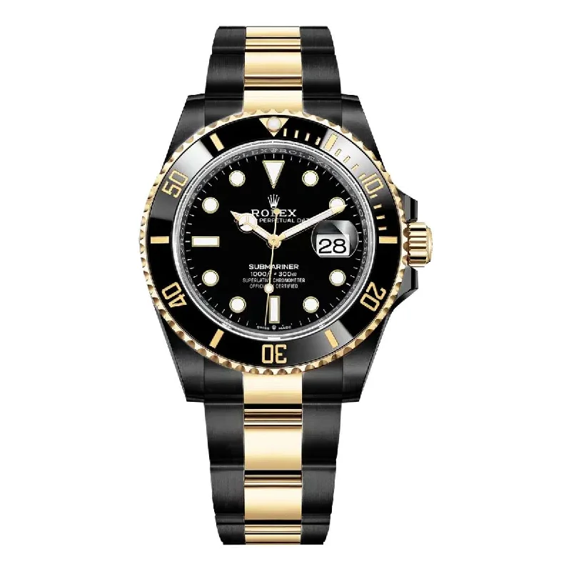 Rolex Watches: Elevating the Standard of Luxury –Rolex Submariner Date 41mm | Two-Tone Black PVD Stainless steel & 18k Yellow Gold bracelet | Black dial | Men's Watch 126613ln-0002 (PVD)