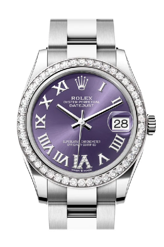 Rolex Watches: Timeless Luxury Awaits You –Rolex Datejust 31 Aubergine Roman Dial Ladies Watch 278384RBR 278384RBR-0029