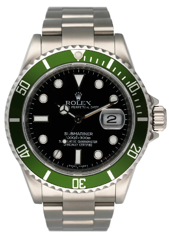 Rolex Watches for Timeless Style –Rolex Submariner 16610LV Kermit Bezel Mens Watch