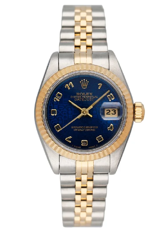 Rolex Watches: A Legacy of Timeless Luxury –Rolex Datejust 69173 Blue Anniversary Dial Ladies Watch Box Papers