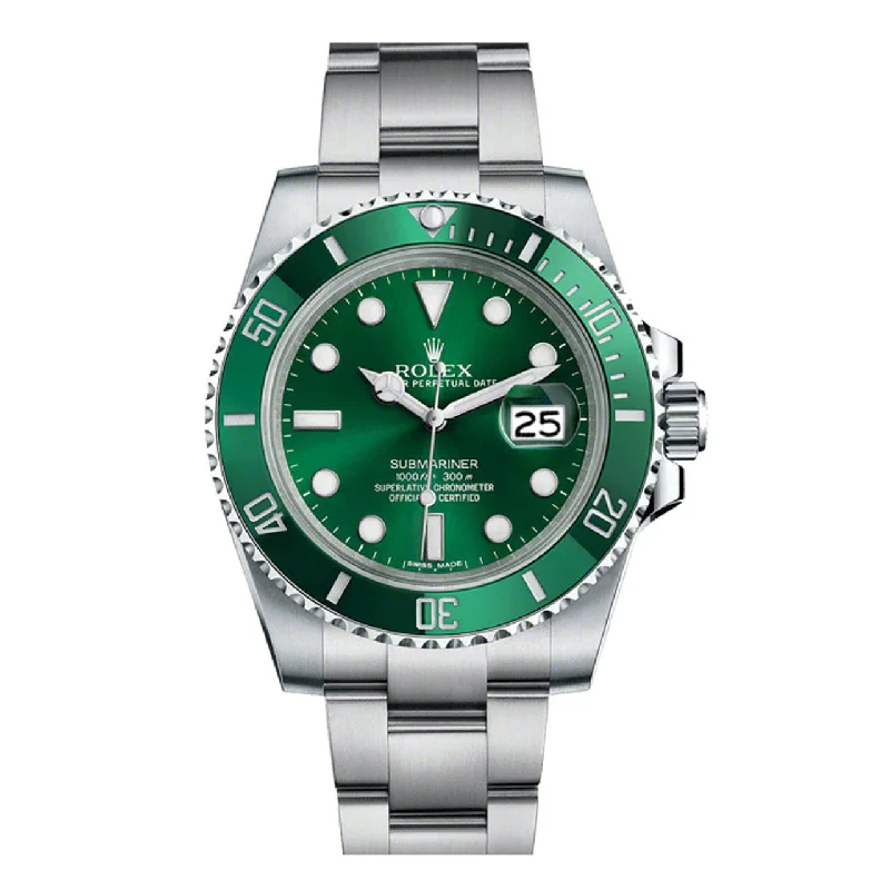 Explore Rolex Watches for Modern Luxury –Rolex Submariner Date 40mm - Ref: 116610lv-0002 - Green Dial, Stainless Steel Oyster Bracelet Watch