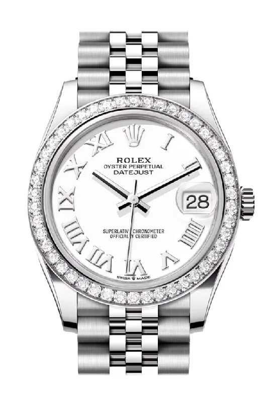 Own a Rolex Watch Today –Rolex Datejust 31 White Roman Dial Jubilee Ladies Watch 278384RBR 278384RBR-0014