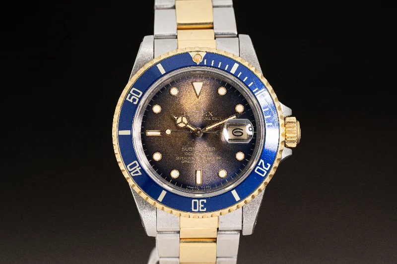 Rolex Watches: Crafted for the Elite –1984 Rolex 16803 18k/ST Tropical Gold Dust Blue Dial Submariner