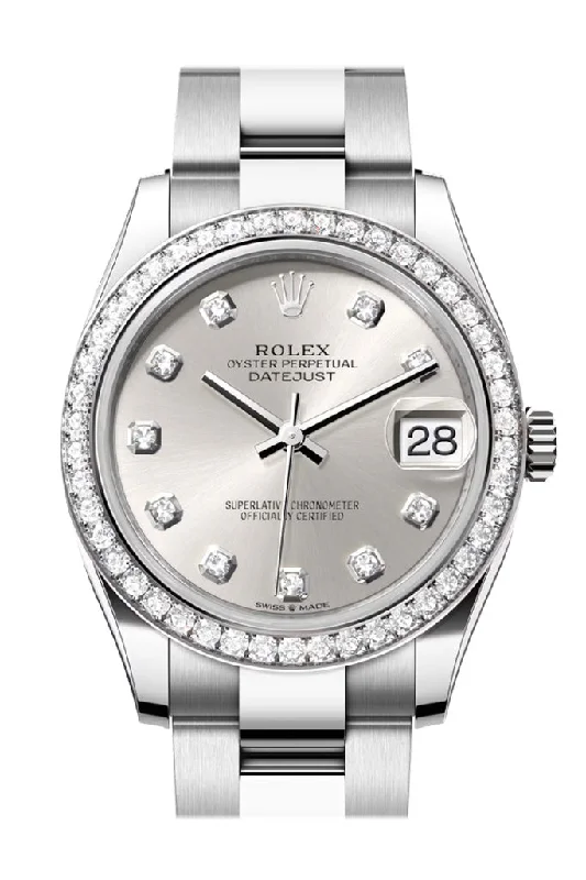 Rolex Watches: The Art of Swiss Watchmaking –Rolex Datejust 31 Silver Diamond Dial Ladies Watch 278384RBR 278384RBR-0033