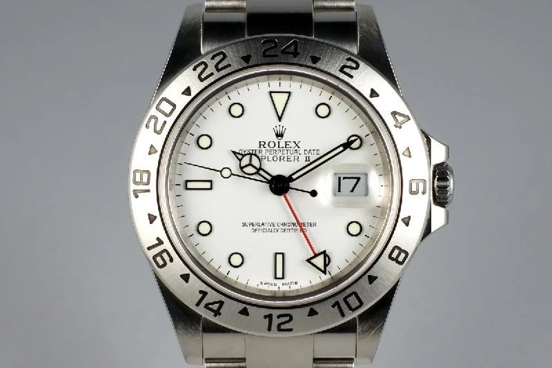 Find the Rolex Watch You've Always Wanted –2004 Rolex Explorer II 16570 White Dial