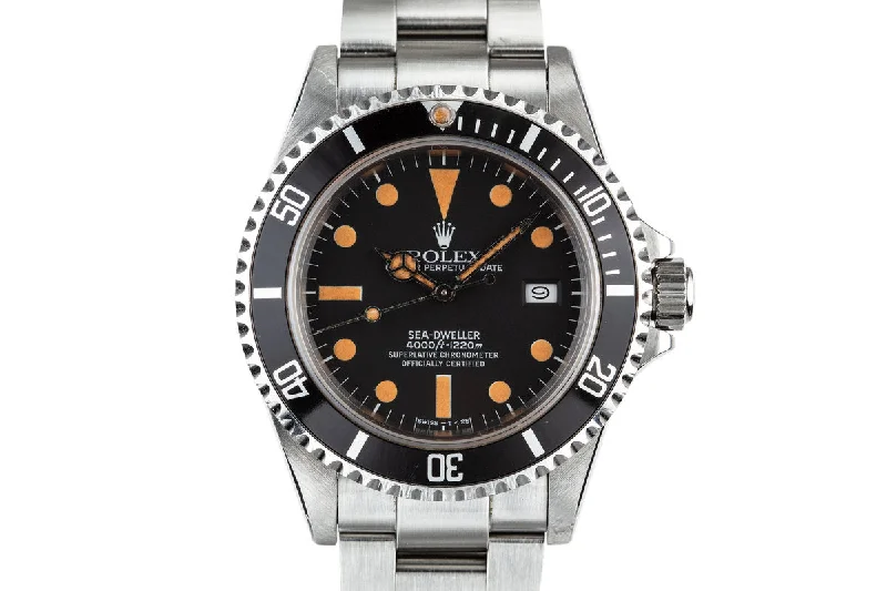 Shop Iconic Rolex Models at Unbeatable Prices –1982 Rolex Sea-Dweller 16660 MK I Dial with Box and Papers