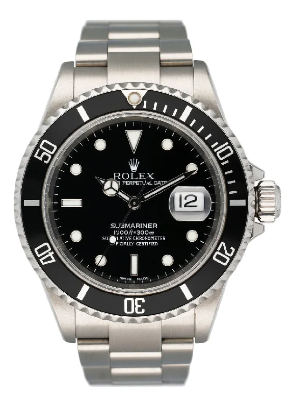 Rolex Watches – The Pinnacle of Swiss Craftsmanship –Rolex Submariner Date 16610 Mens Watch Box Papers