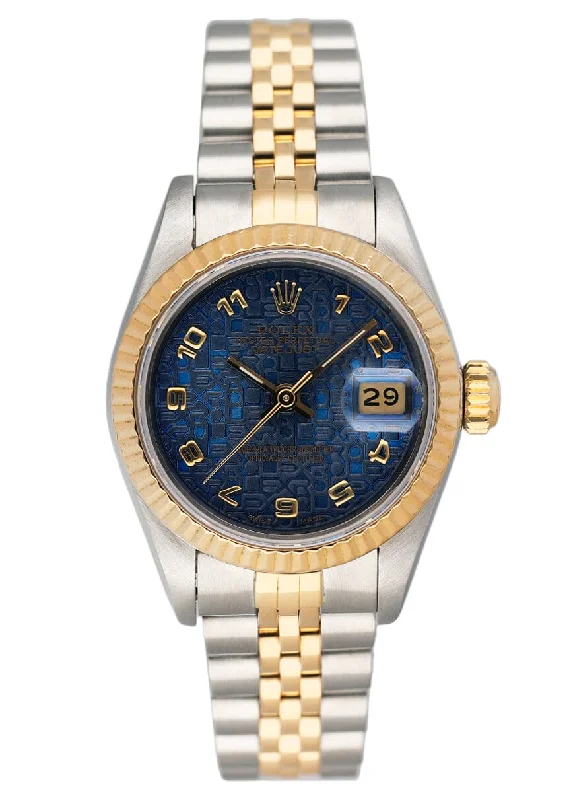 Timeless Rolex Timepieces – A Watch for Every Moment –Rolex Datejust 69173 Blue Anniversary Dial Ladies Watch Box Papers