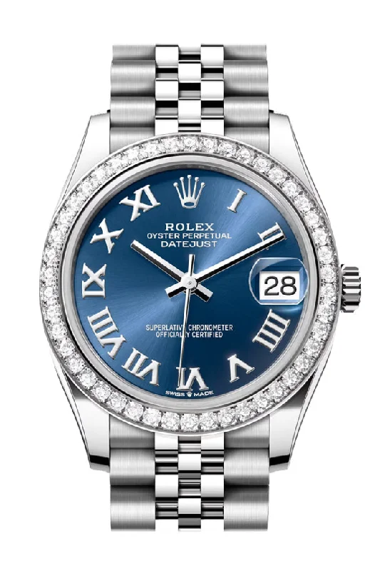 Rolex Watches – Precision in Every Detail –Rolex Datejust 31 Blue Roman Dial Jubilee Ladies Watch 278384RBR 278384RBR-0037