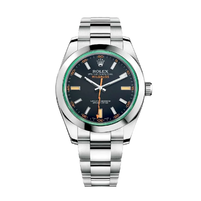 Rolex Watches – The Luxury You Deserve –Rolex Milgauss 40mm - Ref: 116400gv-0001 - Black Dial, Stainless Steel Oyster Bracelet Watch