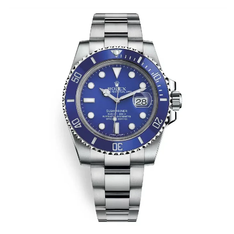 Rolex Watches: Where Innovation Meets Tradition –Rolex Submariner Date "Smurf" 40mm - Ref: 116619lb - Blue Dial, 18K White Gold Oyster Bracelet Watch