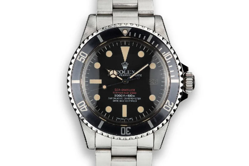 Unrivaled Quality with Rolex Watches –1978 Rolex Double Red Sea-Dweller 1665 with Mark 4 Dial