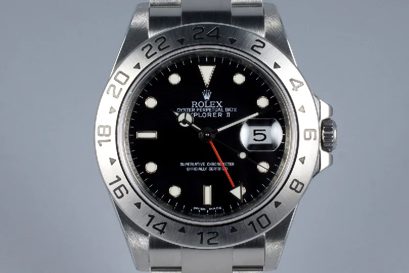 Experience the Best of Rolex Watches –2009 Rolex Explorer II 16570 Box and Papers with 3186 Movement