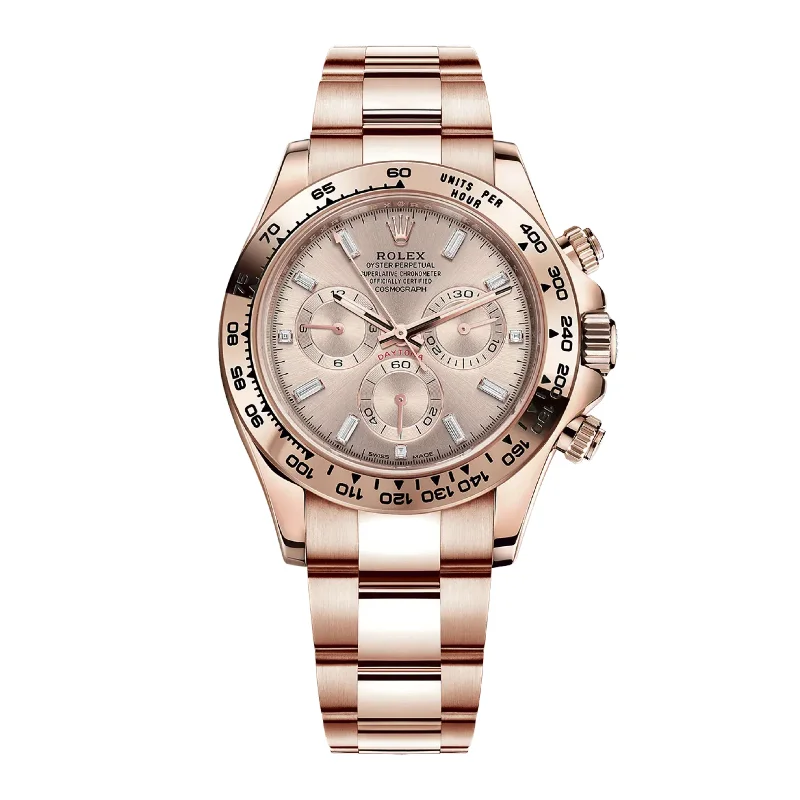 Discover Rolex Watches for Ultimate Prestige –Rolex Cosmograph Daytona 40mm - Ref: 116505-0017 - Sundust Index Dial, 18K Rose Gold Oyster Bracelet Men's Watch