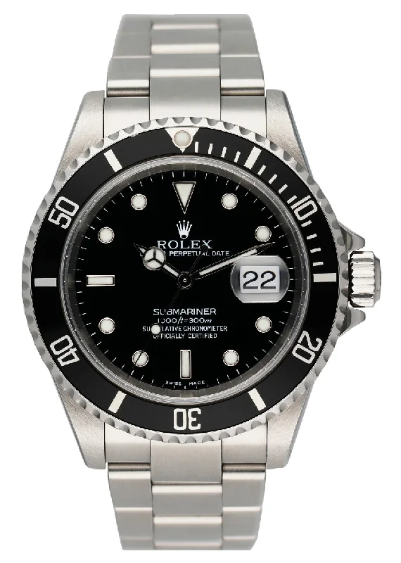 Unrivaled Quality with Rolex Watches –Rolex Submariner Date 16610 Mens Watch Box Papers