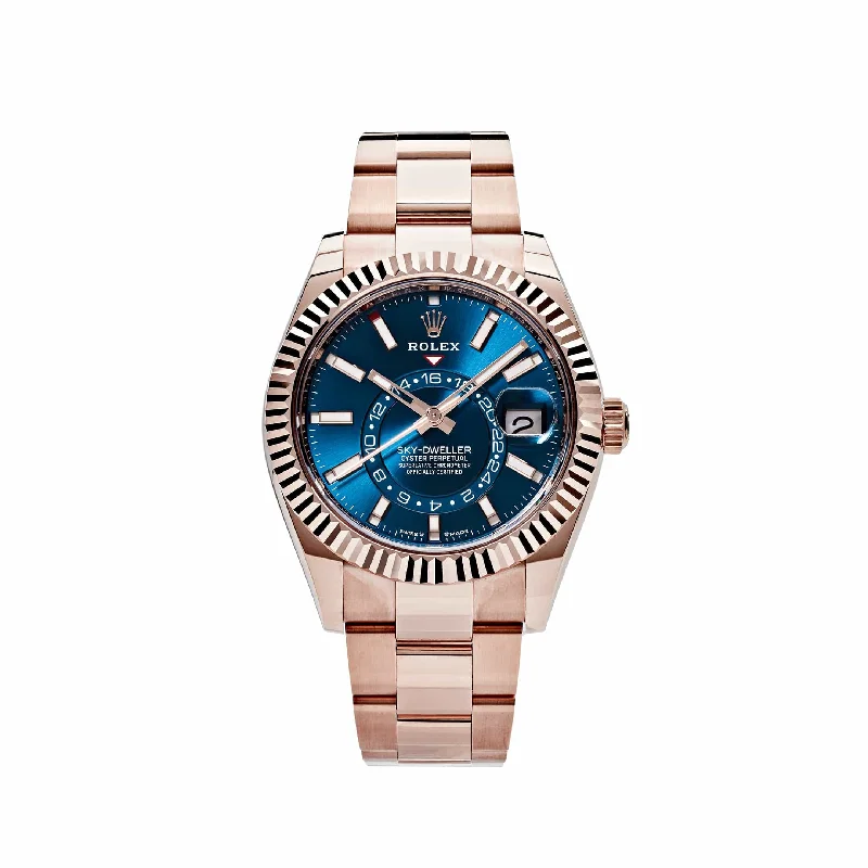 Rolex Watches: A Symbol of Prestige –Rolex Sky-Dweller 336935 Rose Gold Blue Dial