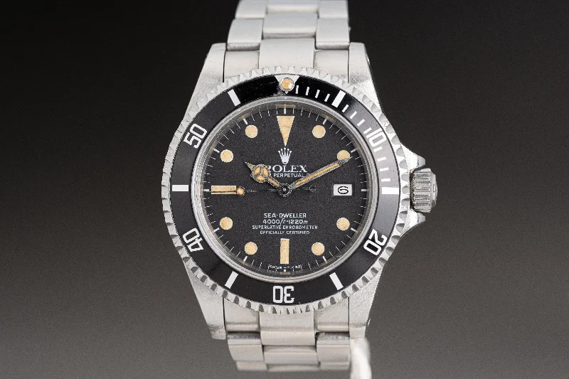 Rolex Watches for Ultimate Style and Function –1982 Upolished Rolex Sea-Dweller 16660 "Triple Six" Matte Dial Creamy lume