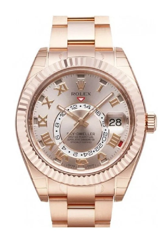 Rolex Watches: Distinctive Style and Precision –ROLEX Sky-Dweller 42 Sundust Dial Rose Gold Men's Watch 326935