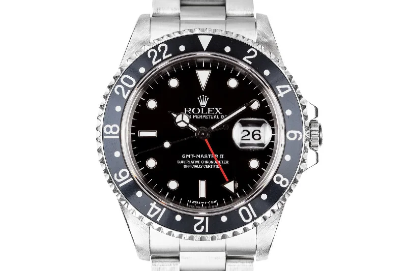 Luxury Rolex Watches to Complete Your Look –1995 Rolex GMT-Master II 16710 with Black Bezel Insert