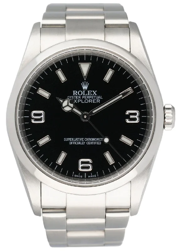 The Luxury of Rolex Watches Awaits –Rolex Explorer 114270 Black Dial Stainless Steel Mens Watch