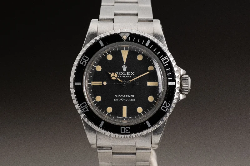 Rolex Watches: Unmatched Luxury & Craftsmanship –1979 Rolex 5513 Submariner Creamy Patina on Hour Markers & Hands