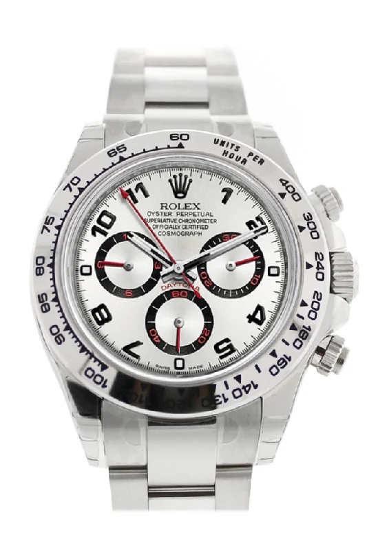 Rolex Watches: A Legacy of Timeless Luxury –Rolex Cosmograph Daytona White Gold Silver Dial Watch 116509