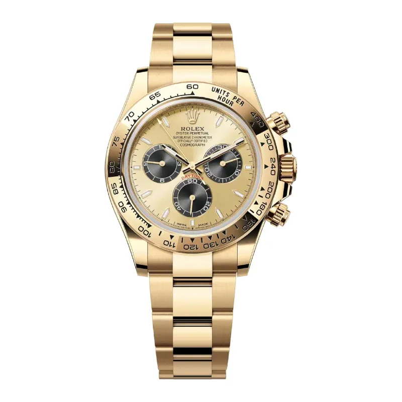 Luxury Rolex Watches for Every Occasion –Rolex Cosmograph Daytona 40mm - Ref: 126508 - Golden & Black Index Dial, 18K Yellow Gold Oyster Bracelet Men's Watch