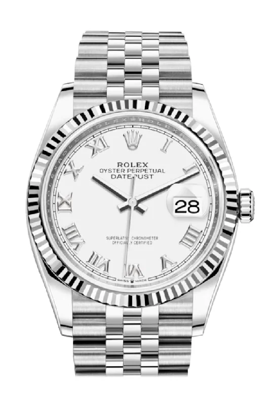 Rolex Watches – Luxury That Lasts a Lifetime –Rolex Datejust 36 White Roman Dial Automatic Jubilee Watch 126234