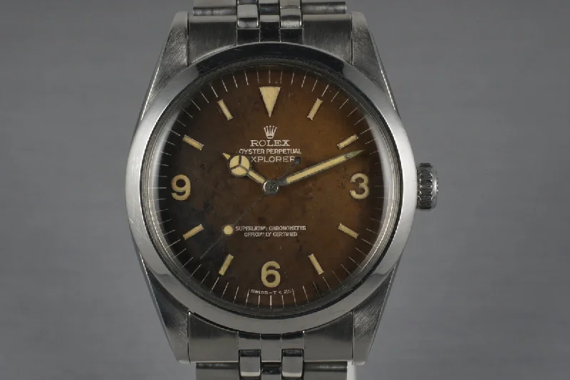 Rolex Watches: Unmatched Luxury & Craftsmanship –1965  Rolex Explorer 1 1016 with Gilt Tropical Dial