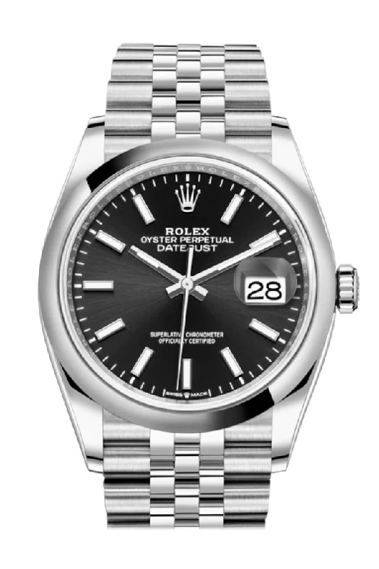 Explore the World of Rolex Watches –Rolex Datejust 36 Black Dial Automatic Jubilee Watch 126200