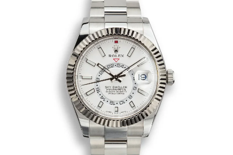 Shop Rolex Watches for Precision and Style –2018 Rolex Sky-Dweller 326934 Silver Dial with Box and Papers