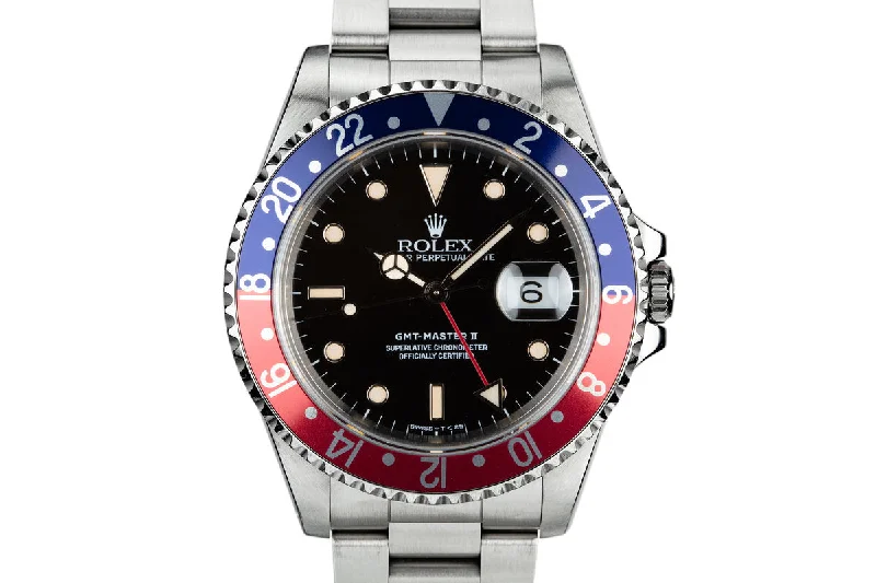 Rolex Watches – Precision in Every Detail –1989 Rolex GMT-Master II 16710 "Pepsi" with Box