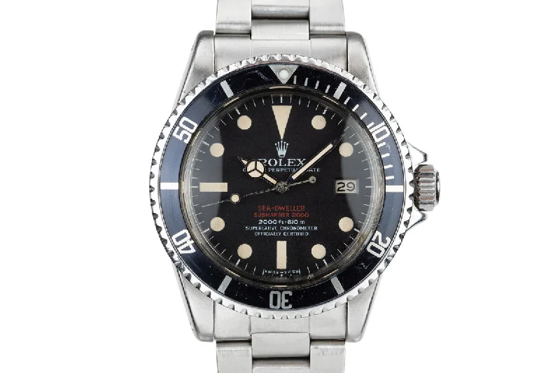 Shop Rolex Watches for Precision and Style –1972 Rolex Double Red Sea-Dweller 1665 with MK III Dial