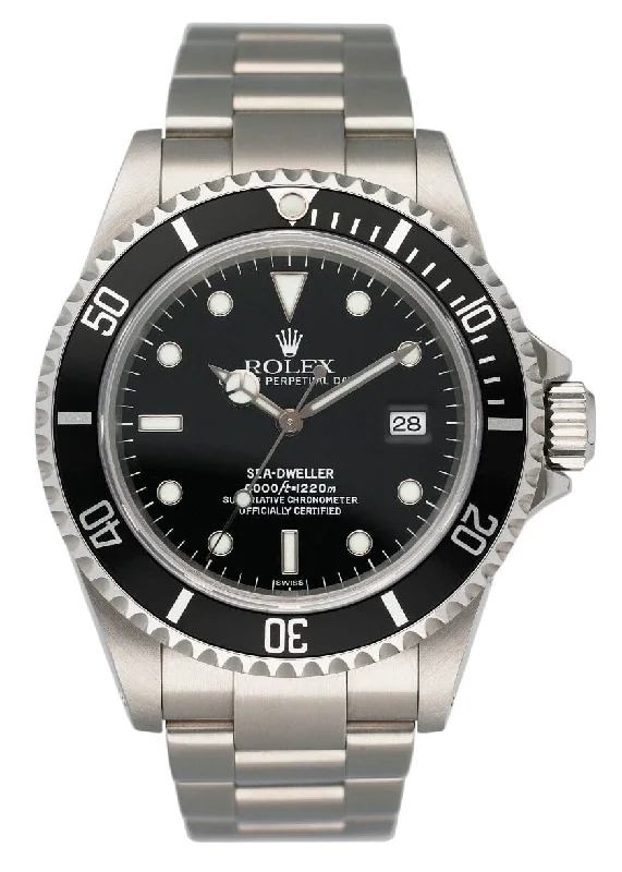 Rolex Watches: A Statement of Luxury –Rolex Sea-Dweller 16600 Black Dial Steel Mens Watch Box Papers