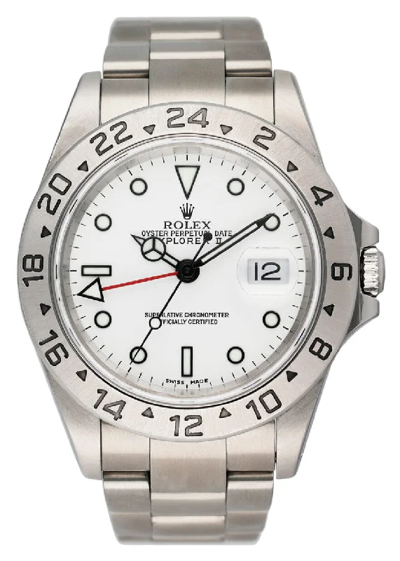 Discover Iconic Rolex Watches with Precision –Rolex Explorer II 16570 White Dial Mens Watch