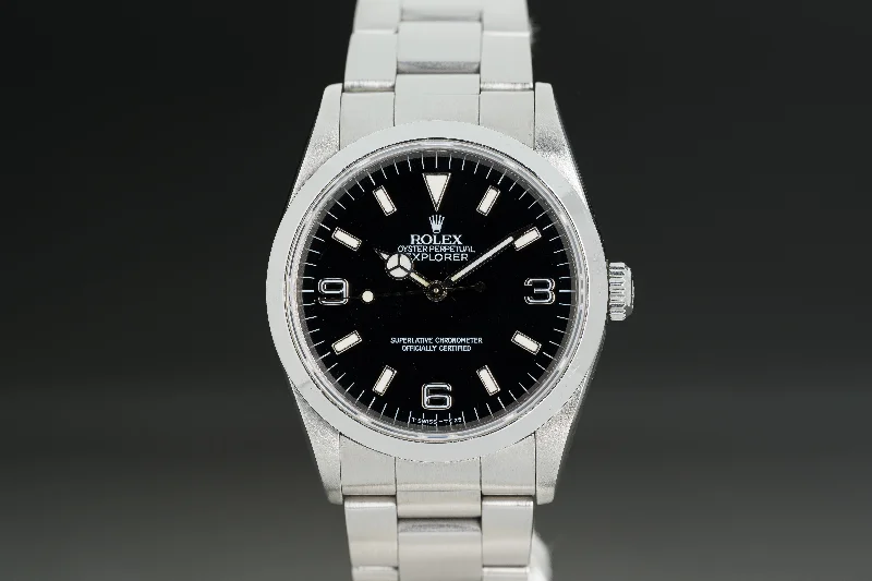 Shop Rolex Watches: Iconic & Elegant –1997 Rolex Unpolished 14270 Explorer Tritium Dial