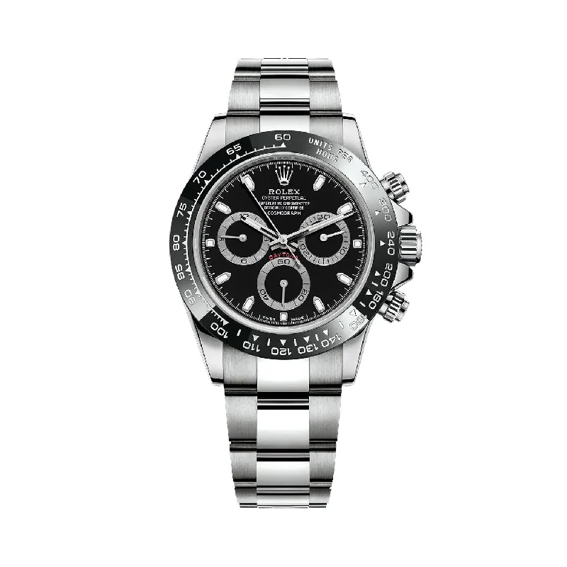 Rolex Watches – An Investment in Luxury –Rolex Cosmograph Daytona 40mm - Ref: 116500ln-0002 - Black Index Dial & Ceramic Bezel, Stainless Steel Oyster Bracelet Men's Watch