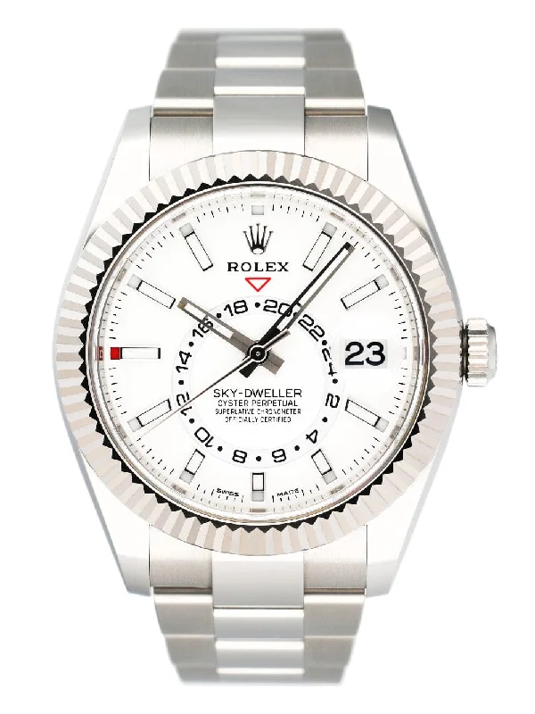 Rolex Watches for the Ultimate Sophistication –Rolex Sky-Dweller 326934 White Dial Mens Watch Box Papers