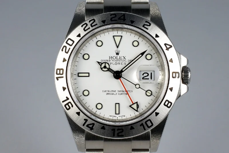 Buy Authentic Rolex Watches Online –2009 Rolex Explorer II 16570 Box and Papers with 3186 Movement