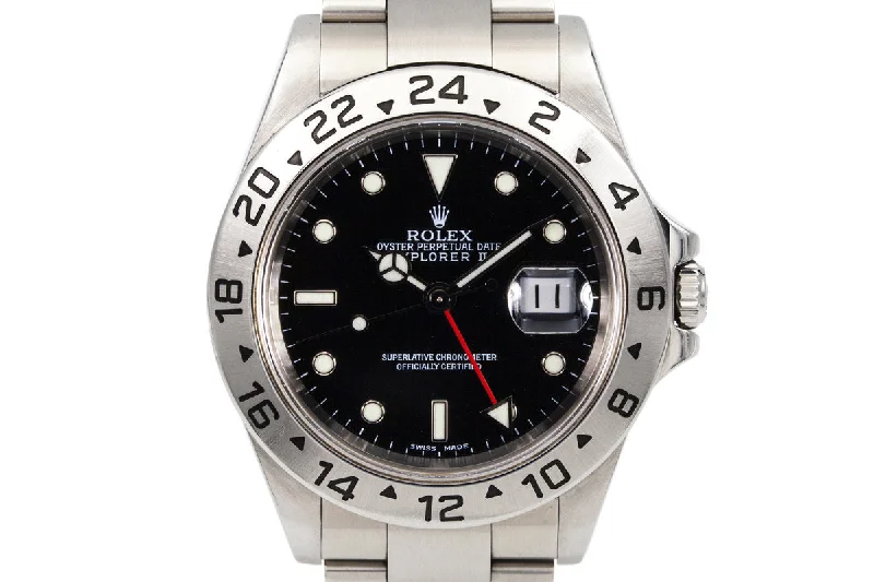 Own a Piece of History with Rolex Watches –2002 Rolex Explorer II 16570 Black Dial