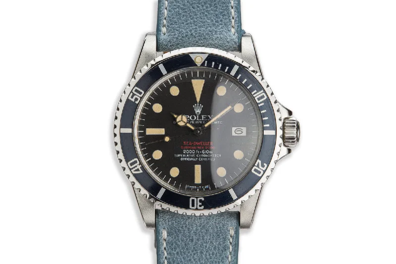 Own a Piece of History with Rolex Watches –1972 Vintage Rolex Double Red Sea-Dweller 1665 Mark IV Dial