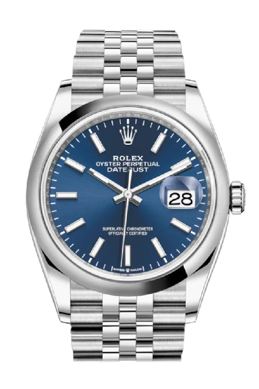 Experience the Best of Rolex Watches –Rolex Datejust 36 Blue Dial Automatic Jubilee Watch 126200