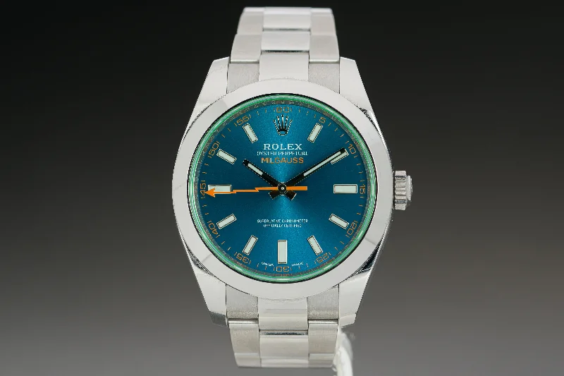 Rolex Watches: Perfect for Every Style –2023 Rolex 116400GV Milgauss Blue Dial Box, Card, Booklets & Hang tags