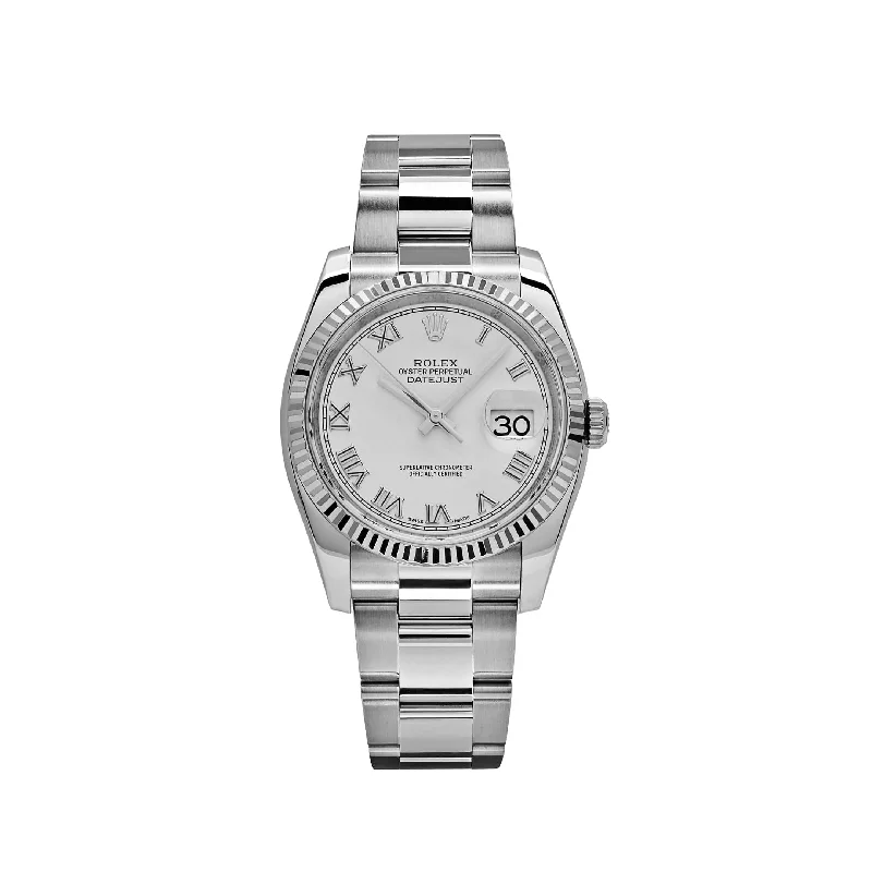 Your Next Rolex Watch Is Waiting –Rolex Datejust 116234  Stainless Steel and  White Gold White Dial (2018)